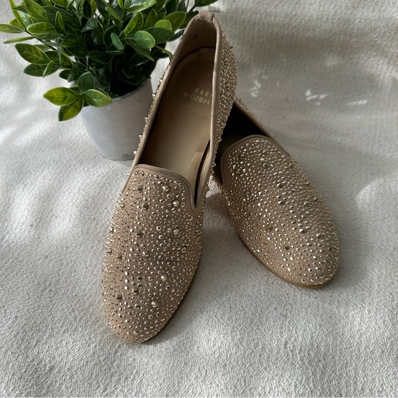 Stuart Weizmann - Suede Loafers with Studs - Picture 9 of 10
